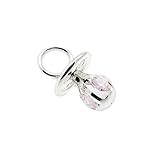 Silver Plated Pink Crystal Gift Dummy by Miss Bo Peep