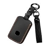 [ZANEKO] CX-60キーケース適合マツダ 3 CX-30 CX-80 キーカバー CX-8 MX-30 CX-5 KF スマートキーケース本革 （ブラック）