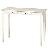 SINAPP 引き出し付きデスク アンティーク調 カントリー風 木製デスク シリーズ家具 SIK0584 ホワイト