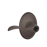 Schlage f51 a ACC 613 WKFウェイクフィールドコレクションアクセントキー付きエントリーレバー、オイル研磨ブロンズ