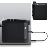 Lacdo ポータブル外付けHDDスリーブ 貼るタイプホルダーポーチ 剥がせる粘着剤 2.5インチ Seagate、WD、東芝、LaCie外付けHDD/SSD対応 マウス・ケーブル収納 ペンループ付、ブラック