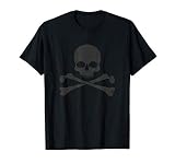 髑髏と骨の海賊旗 Tシャツ