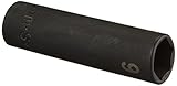 SK Hand Tool 31069 0.25 in. Drive 6Pt.Deep Metric Impact Socket, 9 mm.