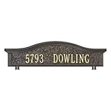 Personalizedアドレスメールボックストッパー仕上げ:ブロンズとゴールド