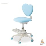 イトーキ 学習チェア ハート型背もたれ 布張り ブルー KS3-9BU
