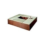 【セット販売】日本製 畳収納ユニット ロータイプ 掘りごたつ風 Bセット ブラウン