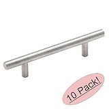 Cosmas 305 – 96ss TrueソリッドステンレススチールConstructionユーロスタイルキャビネットハードウェアバーハンドルプル – 3 – 3 / 4 " ( 96 mm )穴中