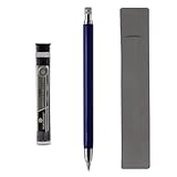 Cali&Brita 【極太4.0mm芯＋2B芯8本】メタルシャーペン 4mm芯 マークシート デッサン 建築向け 替芯8本 専用ケース付き