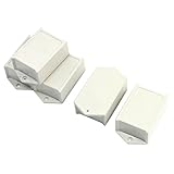 ジャンクションボックス，SODIAL(R) 5pcsグレープラスチックプロジェクトPower Protector Caseジャンクションボックス60x45x28ミリメートル