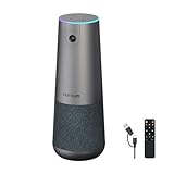 Nuroum C40 2026アップグレード版 会議用カメラ マイク スピーカー 4K ウェブカメラ 120°超広角 ノイズキャンセリングマイク 内蔵 拡張マイク＆USBドングル対応 最大16メートル集音範囲 【5倍ズーム｜自動フレーミング｜全二重通話｜リモコン操作】Web会議/オンライン授業/ハイ