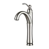 Kraus fvs-1005sn Rivieraシングルレバーバスルーム蛇口サテンニッケル