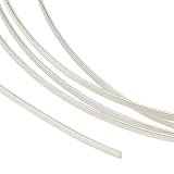 BENECREAT 50cm×1.2mm 999スターリングシルバーワイヤー フラットシルバーワイヤー 999の純銀製ワイヤー 銀磨き布付き ジュエリーワイヤー シルバーワイヤー 銀線 アクセサリー ハンドメイド