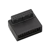 USB3.0 19pin オスメス延長アダプタ 19pin 20pin アングル 90 度コンバータマザーボードコネクタ靴下 USB3.0 アングルヘッダアダプタ