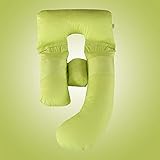 妊娠中の女性枕サイド寝袋は分離できるクッション枕授乳枕妊娠中の女性U字型枕 (色 : 緑)