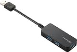 [T-4950411]エレコム　３ポートＵＳＢ３・０ハブ U3HK304BBK