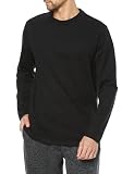[Amazon Essentials] Tシャツ レギュラーフィット 長袖 メンズ ブラック L