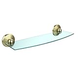 Allied Brass P1033/24-ABZ 18 x 5 Glass Shelf Polished Nickel by Allied Brass