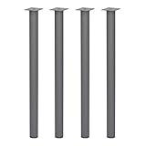 テーブルキッツ 丸脚4本組 750mm TCL-750 シルバー W8.5xD8.5xH75cm