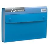 キングジム ドキュメントファイル(エコノミータイプ) PP表紙 A5 13ポケット 青 2254 1冊 (×10セット)