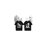 [Allendo] サイバーパンク2077 グッズ Tシャツ 半袖 エッジランナーズ 夏服 日常服 丸首 メンズ レディース 吸汗 速乾 通気性 ゆったり 涼しい 人気 カジュアル ファッション 柔らかい肌触り 快適 ストリート 夏用 (ブラック C,XL)