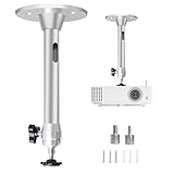 プロジェクター 天吊り金具 プロジェクターマウントブラケット 汎用 プロジェクターホルダー プロジェクター天吊り金具 壁掛けブラケット 360度回転ヘッド 耐荷重5kg 壁掛けハンガーラックスタンド ダクトレール式 オフィス 自宅 店舗 ライティングレー用