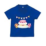 BabyChips バースデーパーティ(名入れ半袖ベビーTシャツ) 90 ロイヤルブルー