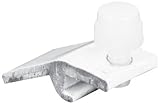 Prime-Line Products T 8727 5/16-Inch Storm Door Panel Clips, Self Locking with Screws, White,(Pack o