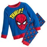 (ディズニー) Disney スパイダーマン 長袖 パジャマ ギフトセット 起毛 男の子 マーベル (US4 サイズ110cm) [並行輸入品]