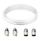 Redrex PTFE チューブ 2m 3Dプリンター ID2mm OD4mm 2Pcs PC4-M6 2Pcs PC4-M10 空気圧 コネクターReprap3Dプリンター用1.75mm Bowden Hotend