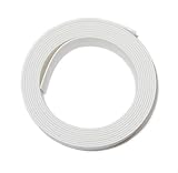 熱収縮チューブ 15mm 内径φ15mm （平置き幅25mm）印字無しで綺麗☆ 収縮比率2:1 (15mm→7.5mm) シュリンクチューブ 絶縁チューブ 防水 高難燃性 収縮チューブ (2M, ホワイト（白）)