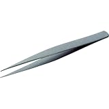 TRUSCO ステンレス製ピンセット フッ素コートタイプ 150mm 直爪 TSP-44