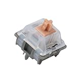 GATERON Pro ウルトラグローリーイエローキーボードスイッチ、リニアスイッチ5ピンHotswap RGBファクトリープレ潤滑メカニカルゲームキーボード(グローリーイエロー、35個)