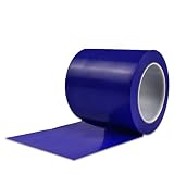 セーフラン 厚手PVCラインテープ 青 幅100mmx 22m 厚0.2mm はく離紙なし 樹脂芯 PVC