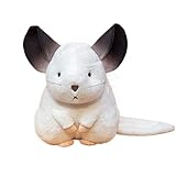 25-55CMかわいい脂肪ぬいぐるみチンチラおもちゃぬいぐるみハムスターぬいぐるみ人形マスコット子供女の子 (ホワイト,25cm)
