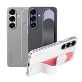 Galaxy S25 Standing Grip Case 純正 スタンディング グリップ ケース Silicone Grip Case EF-GS931 海外純正品 [並行輸入品] Melon Family スマホクリーナーセット (ブラック)