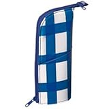 ペンケース＜ネオクリッツ＞ ホワイト（格子柄）×ピンク