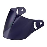 リード工業(LEAD) バイク用ヘルメットシールド X-AIR RAZZO 2 / RAZZO 3 / RAZZO STRADA (ラッツォ ストラーダ) / RAZZO V (ラッツォ 5)用 ダークスモーク UVカット加工 高強度シールド RAZZO2S