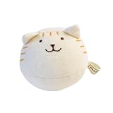 [pompkinsBABY] ボール ガラガラ 赤ちゃん おもちゃ にゃんこガラガラ ねこ ポプキンズベビー 日本製 オーガニックコットン 綿 ナチュラル