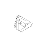 YKKAP メンテナンス部品 前後枠キャップ (R) (HHK3-4993) [DG]ダークグレイ