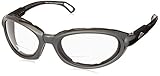 Crossfire Eyewear 116420 2.0 Diopter MK12 Foam Lined Safety Glasses with Gray Frame and Clear Lens b