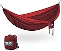 ENO ダブルネストハンモック 軽量 ポータブル 1~2人用 ハンモック キャンプ ハイキング バックパッキング 旅行 フェスティバル ビーチに レッド/ルビー