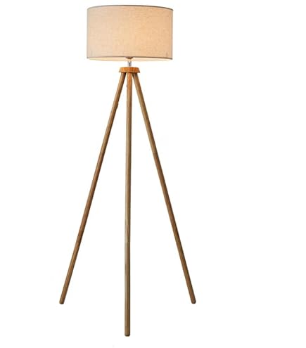 Amazon.co.jp : Makilight LEDフロアランプ 12WLED電球付き 木製三脚