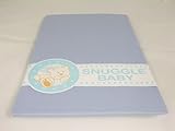 Baby Cot Bed Fitted Sheet 100% Soft Cotton in Blue by Snuggle Baby