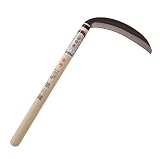 玉日本 左きき用草刈鎌 鋼付 180mm・360mm柄付【日本製】