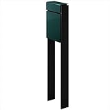 YKK ap　フィッテ　（上入れ前だし）　DPB-1　『ポスト＋柱セット』 ポスト：ブリティッシュグリーン／柱：カームブラック