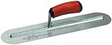 MARSHALLTOWN The Premier Line MXS66FRD 16-Inch by 4-Inch Fully Rounded Finishing Trowel with Curved 