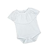 Lutents ベビー服 ロンパース カバーオール フリル袖 ワンカラー シンプル 女の子 カジュアル 快適 着心地良い 歩行服 パジャマ 新生児 出産祝いプレゼント 可愛い オシャレ