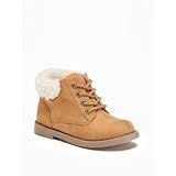 オールドネイビー OLD NAVY/ スエードシェルパトリムブーツ タン シューズ 14.3cm【並行輸入】