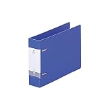 リヒトラブ D型 リングファイル A5E 2穴 青 G2234-8