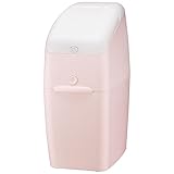 アップリカ 強力消臭おむつポット 〔専用カセット1個付き〕 ワンプッシュ式 ふた付き 消臭 ペールピンク